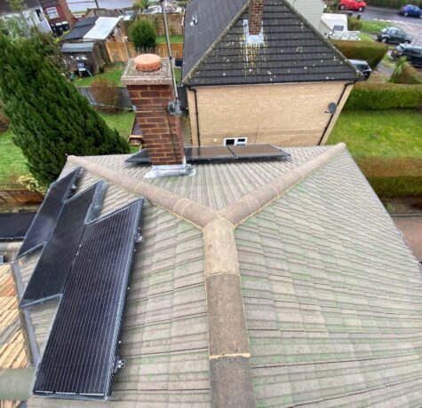 Professional roof cleaning service in West London removing moss and dirt