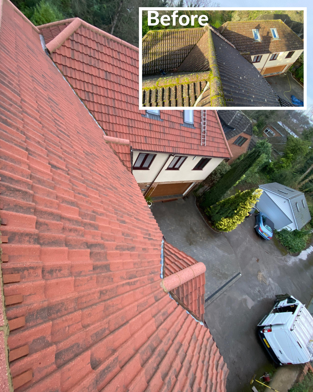 Applying a protective roof coating to extend the lifespan of tiles in West London, United Kingdom